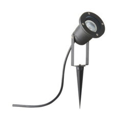 Luminosa Lighting Luminosa Outdoor Spike Flood Light Clear Glass, Matt Black Ip54, Gu10 - thumbnail 2
