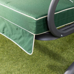 Alfresia Roma Swing Seat With Green Luxury Cushions - thumbnail 3