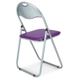 Bravich Folding Padded Office Dining Desk Chair - Purple - Set Of 4 - thumbnail 3