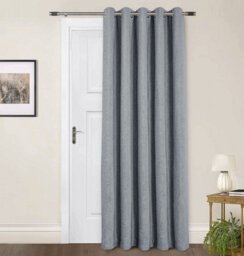 Sundour Amberley - Thermal Interlined Chenille Curtains - Eyelet - 100% Polyester (Nickel, Cushion Cover 18'' X 18'' (Single)) - thumbnail 5