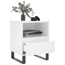Berkfield Bedside Cabinets 2 Pcs White 40X35X50 Cm Engineered Wood - thumbnail 4