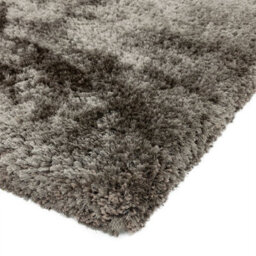 Grey Handmade , Luxurious , Modern , Plain , Shaggy , Sparkle Easy To Clean Rug For Living Room, Bedroom - 120Cm X 170Cm - thumbnail 2