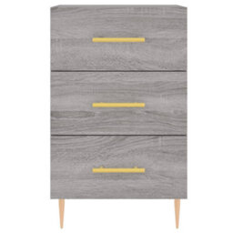 Berkfield Bedside Cabinet Grey Sonoma 40X40X66 Cm Engineered Wood - thumbnail 5