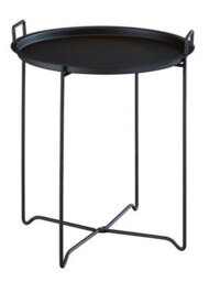 Aspect Furniture Niro Fordable Side Table With Tray,removable Serving Tray,dark Brown- - thumbnail 2