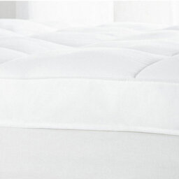 Luxury Loft Mattress Topper With Hollowfibre Fill, 100% Cotton Cover & Elasticated Straps - Size Single, H12.5 X W90 X D190Cm - thumbnail 2