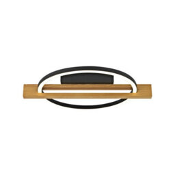 Luminosa Lighting Luminosa Natano Led Semi Flush Ceiling Light Black 3000K Warm White - thumbnail 1
