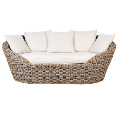 Beliani Garden Daybed Cavo Rattan Natural - image 1