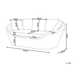 Beliani Garden Daybed Cavo Rattan Natural - thumbnail 3