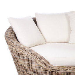 Beliani Garden Daybed Cavo Rattan Natural - thumbnail 6