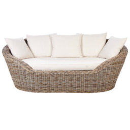 Beliani Garden Daybed Cavo Rattan Natural - thumbnail 1