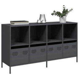 Vidaxl Sideboard Anthracite 135X39X73.5 Cm Cold-Rolled Steel - thumbnail 1