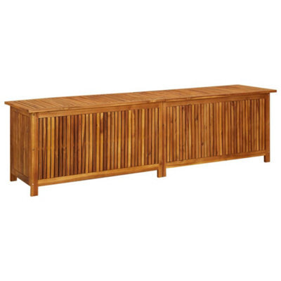 Berkfield Garden Storage Box 200X50X58 Cm Solid Acacia Wood - image 1