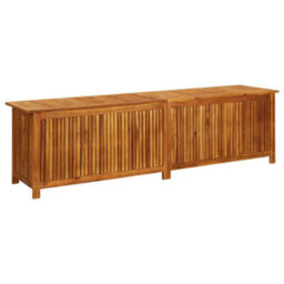 Berkfield Garden Storage Box 200X50X58 Cm Solid Acacia Wood - thumbnail 4