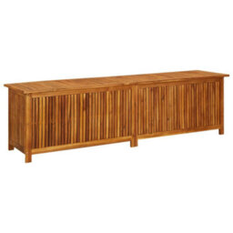 Berkfield Garden Storage Box 200X50X58 Cm Solid Acacia Wood - thumbnail 1