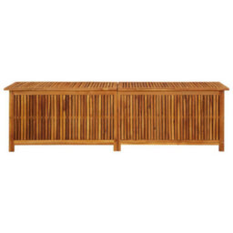 Berkfield Garden Storage Box 200X50X58 Cm Solid Acacia Wood - thumbnail 2