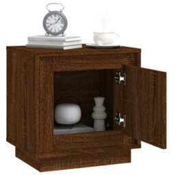 Berkfield Bedside Cabinets 2 Pcs Brown Oak 44X35X45 Cm Engineered Wood - thumbnail 5