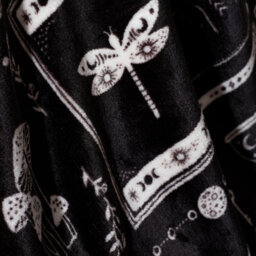 Catherine Lansfield Enchanted Witchcraft Cosy Fleece 130X170Cm Blanket Throw Black - thumbnail 2