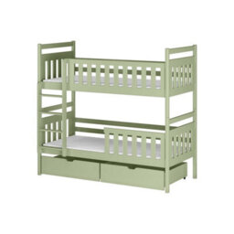 Arte Monika Olive Wooden Bunk Bed With Storage 90 X 190Cm - 2 Foam Bonnell Mattresses - thumbnail 6