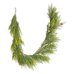 Shatchi Araucaria Garland With Mini Pine Cones 180Cm Pe Material Garlands For Door Décor - thumbnail 1