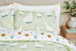 Rapport Home Jemima Duck Microfibre Duvet Cover Set With Pillowcase - thumbnail 2