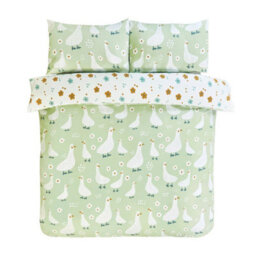 Rapport Home Jemima Duck Microfibre Duvet Cover Set With Pillowcase - thumbnail 3