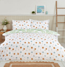 Rapport Home Jemima Duck Microfibre Duvet Cover Set With Pillowcase - thumbnail 4