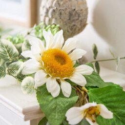 Dibor Traditional Daisy Flower Home Decor Table Summer Spring Garland 180Cm - thumbnail 3