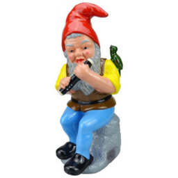 Certikin Heissner Wendelin The Flute Player 31Cm Garden Gnome Statue 06513-00 - thumbnail 1