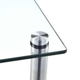Vidaxl 3-Tier Shelf Transparent 40X40X67 Cm Tempered Glass - thumbnail 4