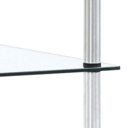 Vidaxl 3-Tier Shelf Transparent 40X40X67 Cm Tempered Glass - thumbnail 3