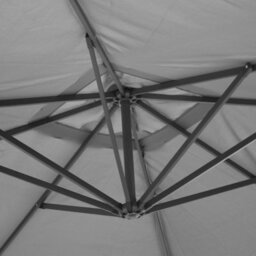 Sweeek - Offset Square Parasol 3X3M Hardelot Grey 300X295X250 Cm - thumbnail 5