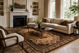 RugsX Wool Carpet Kashqai 4355 100 Oriental, Frame, Ornament Beige Green  135X200 Cm - thumbnail 5