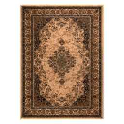 RugsX Wool Carpet Kashqai 4355 100 Oriental, Frame, Ornament Beige Green  135X200 Cm - thumbnail 2