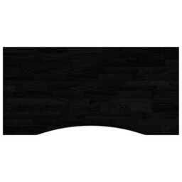 Berkfield Desk Top Dark Brown 100X50X2.5 Cm Solid Wood Oak Rectangular - thumbnail 2