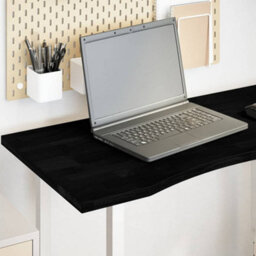 Berkfield Desk Top Dark Brown 100X50X2.5 Cm Solid Wood Oak Rectangular