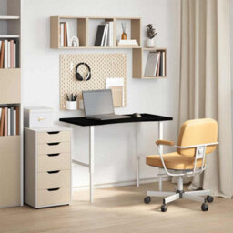 Berkfield Desk Top Dark Brown 100X50X2.5 Cm Solid Wood Oak Rectangular - thumbnail 3