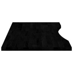 Berkfield Desk Top Dark Brown 100X50X2.5 Cm Solid Wood Oak Rectangular - thumbnail 6