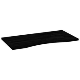 Berkfield Desk Top Dark Brown 100X50X2.5 Cm Solid Wood Oak Rectangular - thumbnail 4