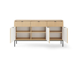 Arte Spacious Oak Vincenza Large Sideboard 154Cm - Sleek Storage Meets Modern Style - thumbnail 3