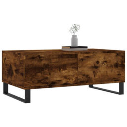 Berkfield Modern Coffee Table Smoked Oak 90X50X36.5 Cm Engineered Wood - thumbnail 4