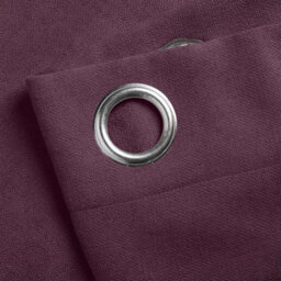Luxury Living Velvet Chenille Ring Top Curtains Aubergine - thumbnail 5