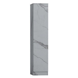 Zita Compact 1-Door Wardrobe In White Marble Effect - Bedroom Storage, (L) 50Cm X (W) 37.5Cm X (H) 180Cm, Stylish And Space-Saving - thumbnail 5