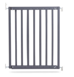 Safetots Chunky Wooden Screw Fit Stair Gate, Grey, 63.5Cm - 105.5Cm, Wood Baby Gate, Screw Fit Safety Barrier - thumbnail 1