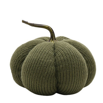 Country Living Pumpkin Doorstop - Green - image 1
