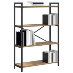 Berkfield Bookcase Artisan Oak 80 X 30 X 118 Cm Engineered Wood - thumbnail 3