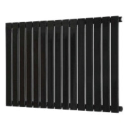 G-Rad G-Rad Matt Black Single Flat Panel Designer Column Horizontal Radiator - (H) 600 X (W) 1020mm - thumbnail 2