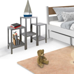 Divchi Side End Table Nightstand Coffee Tables Storage Bedside Table Office Living Room Bedroom Small Narrow Space Sofa Table - thumbnail 2