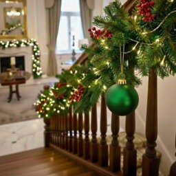 Shatchi 20Cm Dark Green Mat Christmas Bauble - Premium Bauble & Home Décor Ornament - thumbnail 8