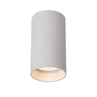 Lucide Delto Modern Surface Mounted Ceiling Spotlight 5.5Cm- Led Dim To Warm - Gu10 - 1X5W 2200K/3000K - White - image 1