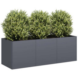 Berkfield Planter Anthracite 120X40X40 Cm Cold-Rolled Steel - thumbnail 1